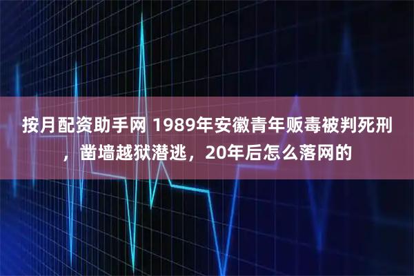 按月配资助手网 1989年安徽青年贩毒被判死刑，凿墙越狱潜逃，20年后怎么落网的